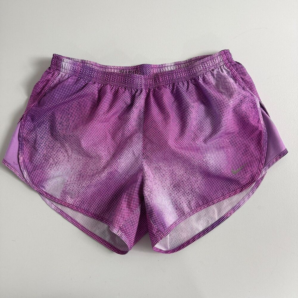 Nike Women's Modern Tempo Purple Dri-Fit Athletic Running Shorts Size S Small